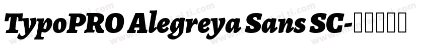 TypoPRO Alegreya Sans SC字体转换
